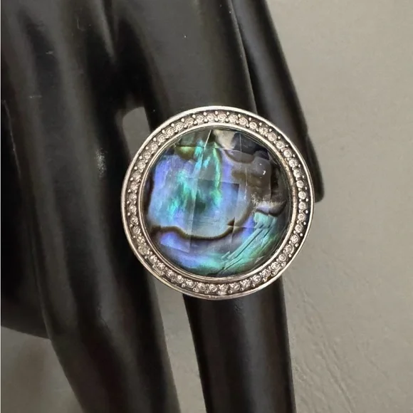 Judith Jack Sterling Silver Abalone Ring